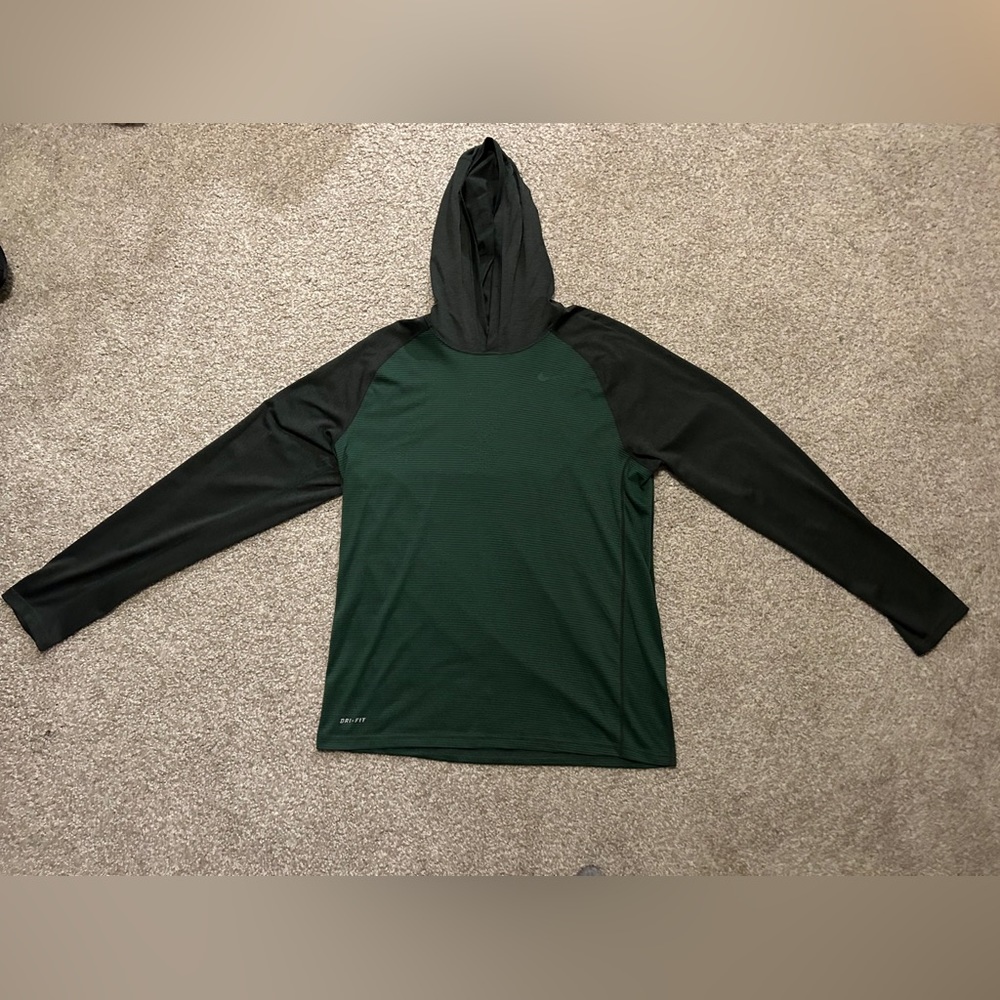 Men's Nike Dri-FIT Fitness Long Sleeve Hooded Shirt SIZE: Large